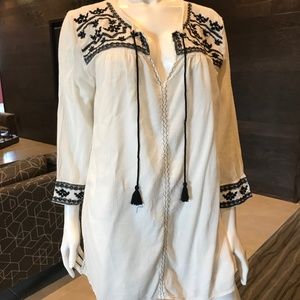 NEW! Women's Ralph Lauren Embroidered Gauze Tunic